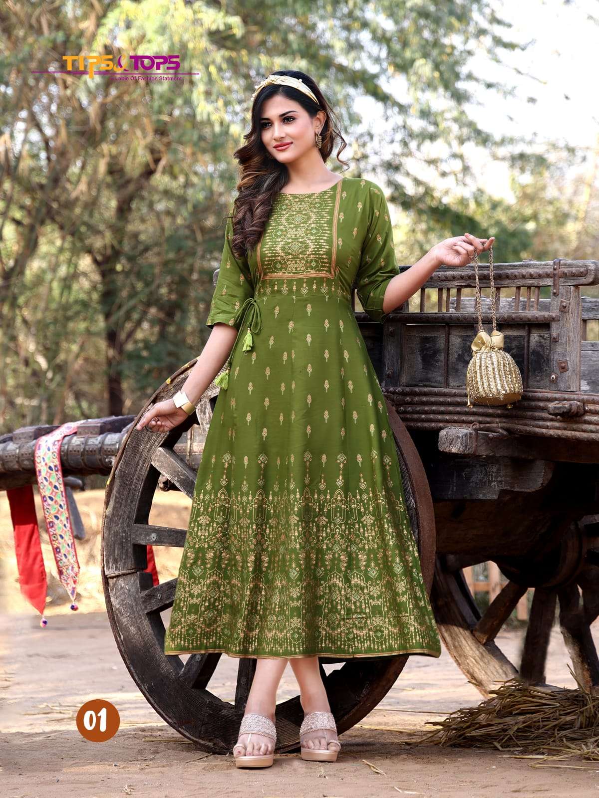 Rayon hot sale gown kurti